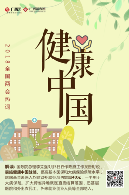 “健康中国”引领新时代 2018全国两会中的健康民生蓝图